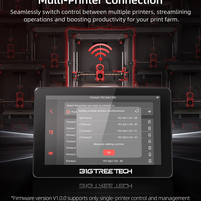 BIGTREETECH K-TOUCH 5 pulgadas pantalla táctil Control inalámbrico impresoras Klipper actualización para Voron 2,4 Creality K1 Ender 3 V1 VzBot 16