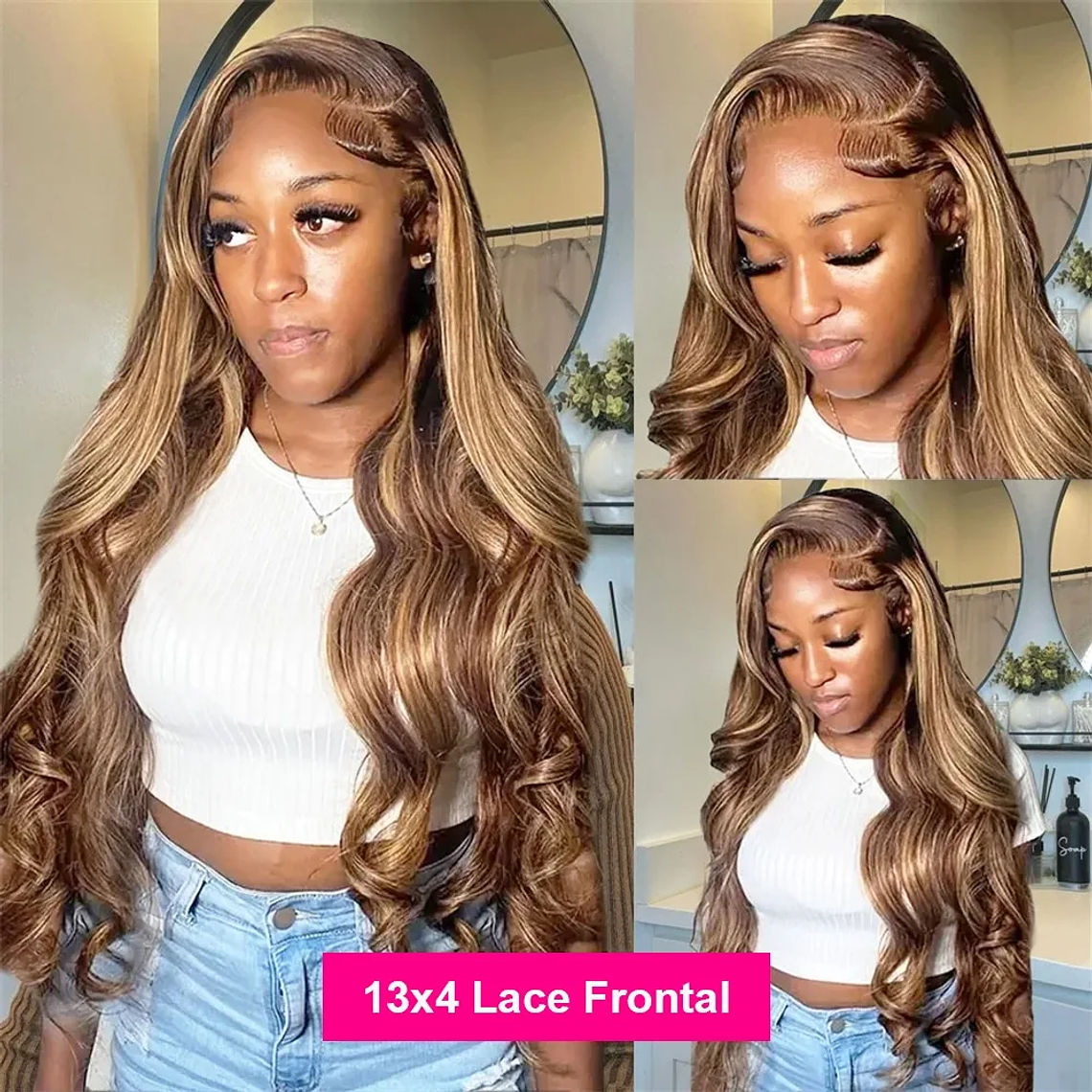 30 pulgadas onda del cuerpo resaltar 13x6 Hd frente de encaje peluca de cabello humano pelucas de cabello humano brasileño onda del cuerpo suelta barato en venta liquidación 2