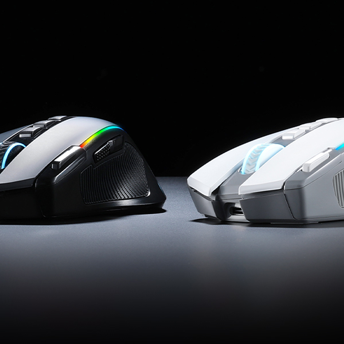 Redragon M612 PRO RGB BT 2.4G Gaming Gamer Mouse, Óptico Inalámbrico 8000 DPI 9 Botones Programables 7 Modos Retroiluminados, B 10