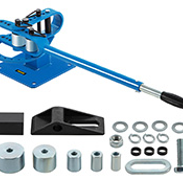 SucceBuy dobladora de tubos YP-9 banco Manual Kit de doblado de tubos de acero con 7Dies 1-3 pulgadas multifunción herramienta compacta para doblar frenos de barra plana 16
