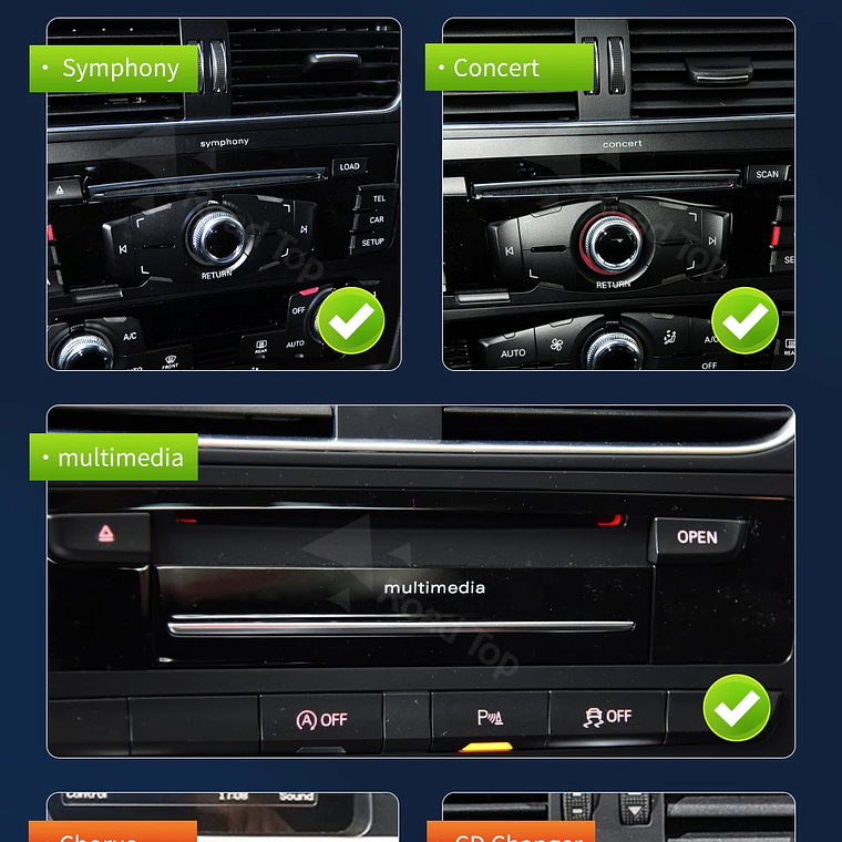 Pantalla táctil Multimedia de 8,9 pulgadas y 12,3 pulgadas para Audi Q5 2009-2017 Airplay Miracast función inalámbrica Carplay Android Auto 16