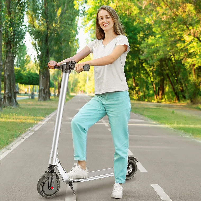 Patinete eléctrico para adultos, patinete eléctrico plegable con Control de crucero, sistema de frenado doble, absorción de impacto 10