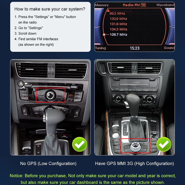 Pantalla táctil Multimedia de 8,9 pulgadas y 12,3 pulgadas para Audi Q5 2009-2017 Airplay Miracast función inalámbrica Carplay Android Auto 17