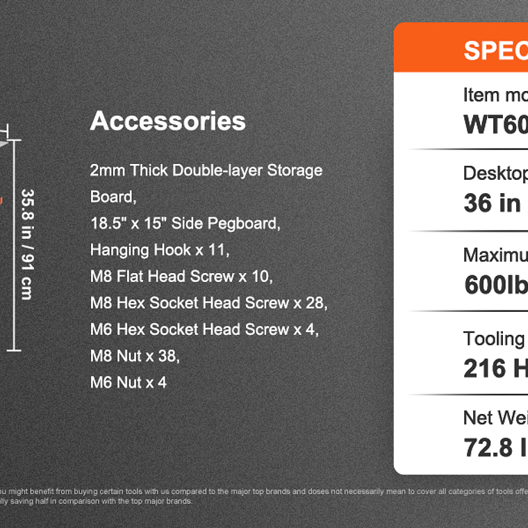 SucceBuy-mesa de soldadura plegable de 18/20/24 pulgadas, herramienta de soldadura auxiliar de mesa de acero, banco de trabajo portátil de altura Flexible para el trabajo 17