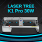 LASER TREE K1PRO grabador láser con módulo láser de 30W 40W máquina cortadora de grabado herramientas de carpintería CNC área de trabajo 400X400mm - Miniatura 10