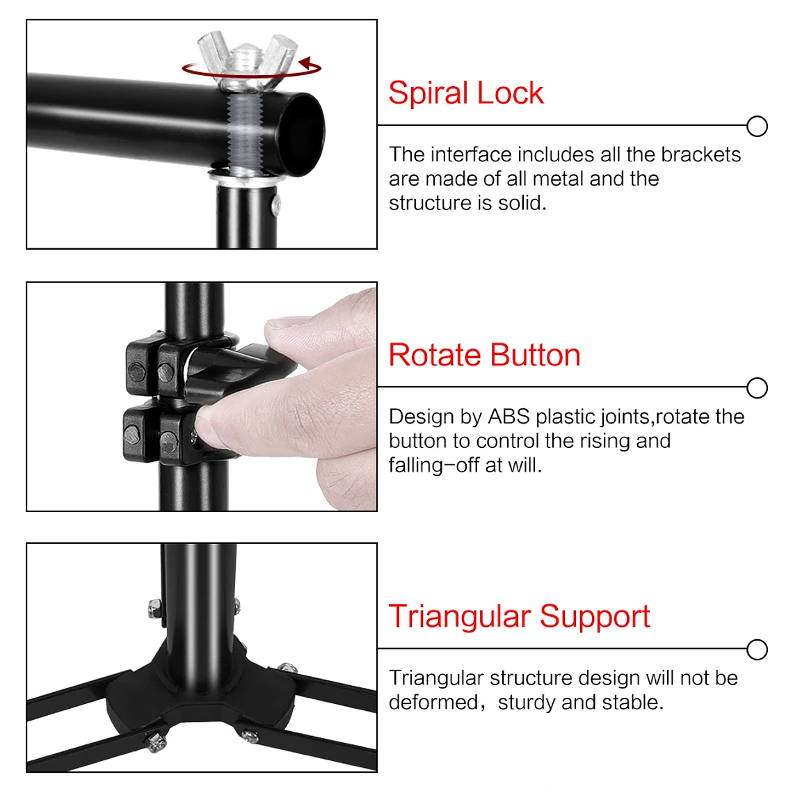 Sistema de Soporte para Fondos de Fotografía SH, Kit de Soporte para Telones de Fondo con Bolsa de Transporte para Fondos de Muselina, Papel y Lienzo 14