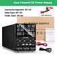 NICE-POWER 120V 3A 6A Fuente de alimentación de laboratorio dual ajustable 4 en 1, fuente de alimentación digital de banco 30V 10A, salida estable, modos independiente, serie, paralelo, 0-240V para  - Miniatura 9