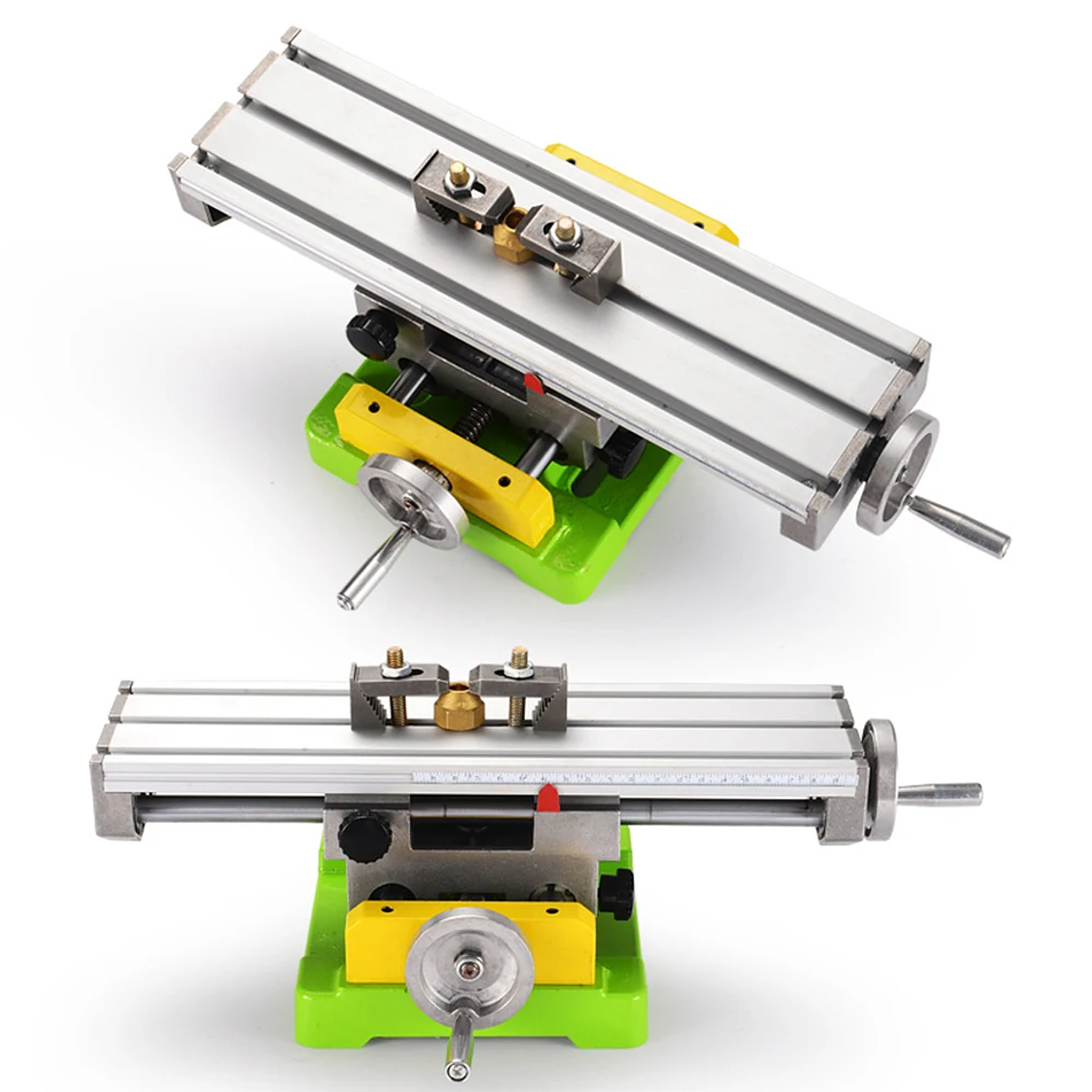 Allsome Mesa Transversal de Precisión, Tabla Cruzada con Abrazaderas Banco de Tornillo en Cruz de Trabajo mesa de coordenadas para Taladros, Fresadoras, CNC, etc. Superficie de Trabajo BG-6350 13