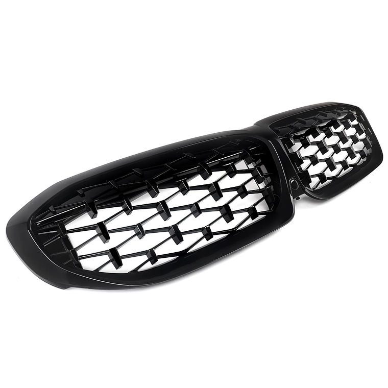 MAGICKIT para BMW Serie 3 G20 Berlina/G21 Estate 2018-2021 parrilla delantera de riñón con accesorios de coche negro brillante 10