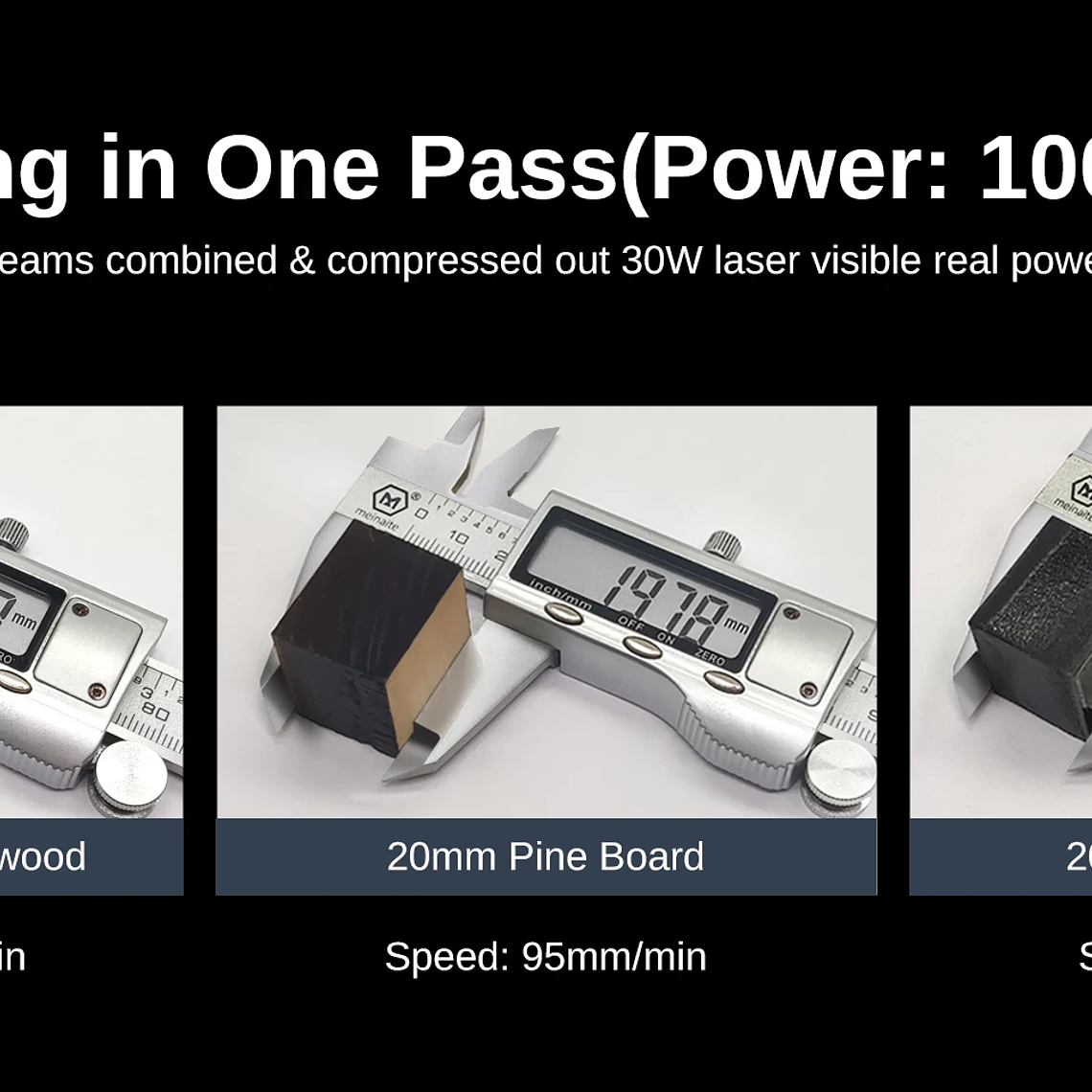 LASER TREE K1PRO grabador láser con módulo láser de 30W 40W máquina cortadora de grabado herramientas de carpintería CNC área de trabajo 400X400mm 16