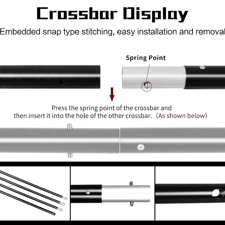 Sistema de Soporte para Fondos de Fotografía SH, Kit de Soporte para Telones de Fondo con Bolsa de Transporte para Fondos de Muselina, Papel y Lienzo 15