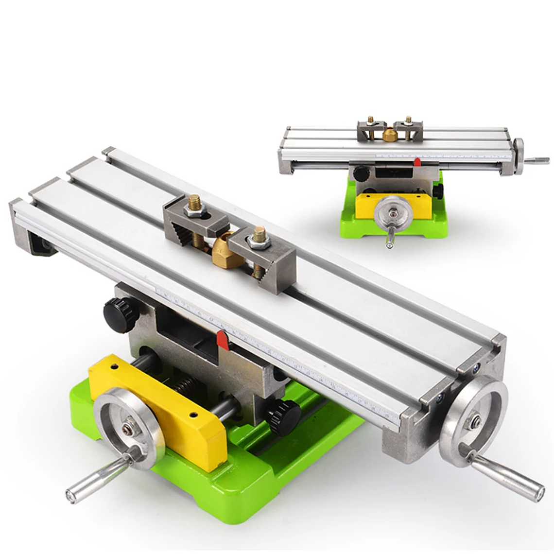 Allsome Mesa Transversal de Precisión, Tabla Cruzada con Abrazaderas Banco de Tornillo en Cruz de Trabajo mesa de coordenadas para Taladros, Fresadoras, CNC, etc. Superficie de Trabajo BG-6350 14