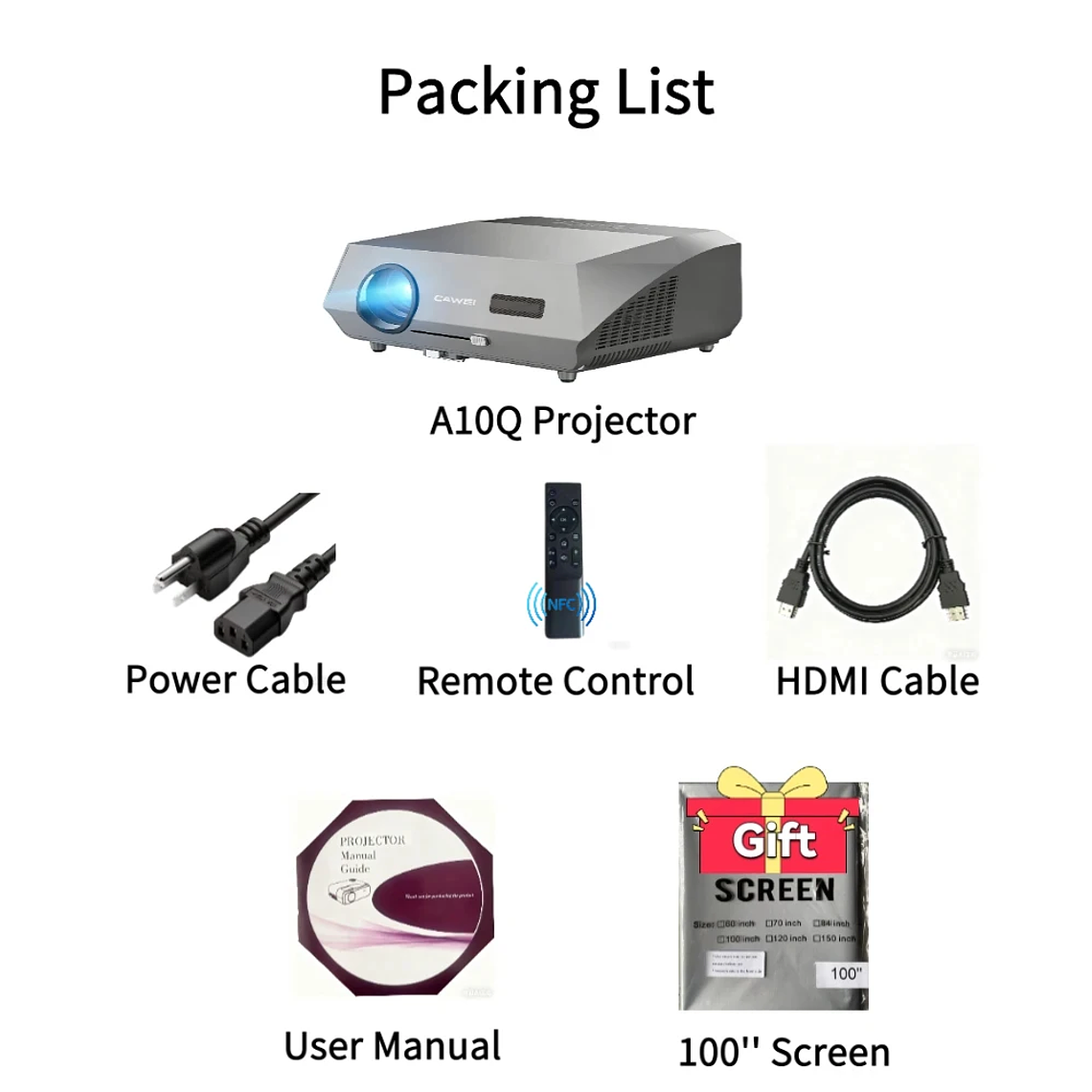 Proyector de películas 4K con enfoque automático, 3500 ANSI, wifi 2.4+5G, bluetooth, 1080P Full HD HDR, Android TV, proyector de video para uso diurno, cine en casa 11