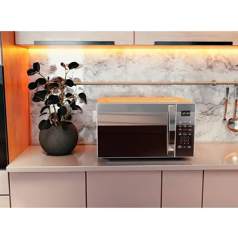 Microondas Philco 25L Plata Espejo PMO28S - 110V 2