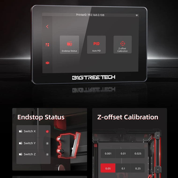 BIGTREETECH K-TOUCH 5 pulgadas pantalla táctil Control inalámbrico impresoras Klipper actualización para Voron 2,4 Creality K1 Ender 3 V1 VzBot 18