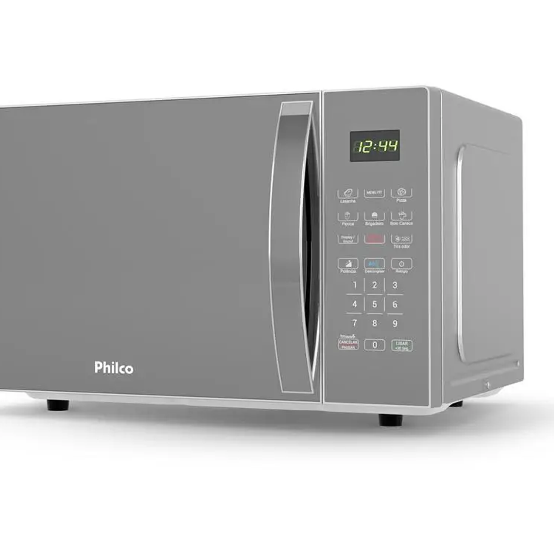 Microondas Philco 25L Plata Espejo PMO28S - 110V 3