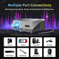 Proyector de películas 4K con enfoque automático, 3500 ANSI, wifi 2.4+5G, bluetooth, 1080P Full HD HDR, Android TV, proyector de video para uso diurno, cine en casa - Miniatura 13