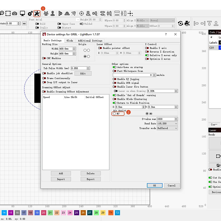 LASER TREE K1PRO grabador láser con módulo láser de 30W 40W máquina cortadora de grabado herramientas de carpintería CNC área de trabajo 400X400mm 18