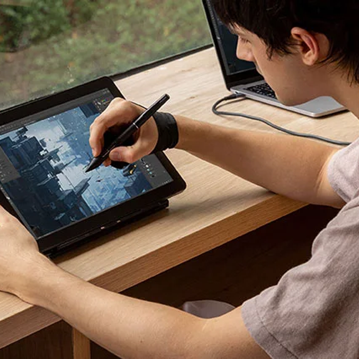 Huion Tablet Kamvas 13 (Gen 3) Tabletas gráficas Monitor 16K niveles de presión Pantalla de 13,3 pulgadas Pantalla de dibujo PenTech 4.0 Stylus 18