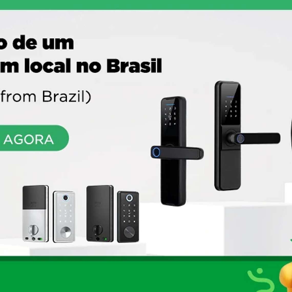 Cerradura biométrica de aluminio con aplicación Ttlock de Brasil, manija de puerta con huella dactilar Aleax, cerradura Digital sin llave para cerradura inteligente deslizante de vidrio 10