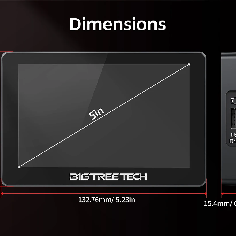 BIGTREETECH K-TOUCH 5 pulgadas pantalla táctil Control inalámbrico impresoras Klipper actualización para Voron 2,4 Creality K1 Ender 3 V1 VzBot 20