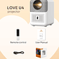 BYINTEK Full HD Mini proyector LOVE U4 1080P 4K Video 5G WIFI Android enfoque automático proyectores inteligentes portátiles cine en casa - Miniatura 19