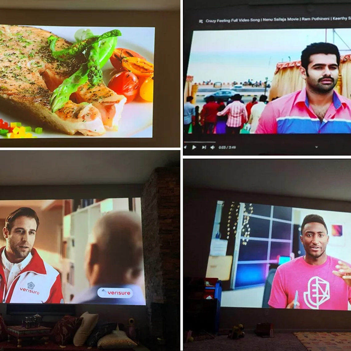 BYINTEK Full HD Mini proyector LOVE U4 1080P 4K Video 5G WIFI Android enfoque automático proyectores inteligentes portátiles cine en casa 21