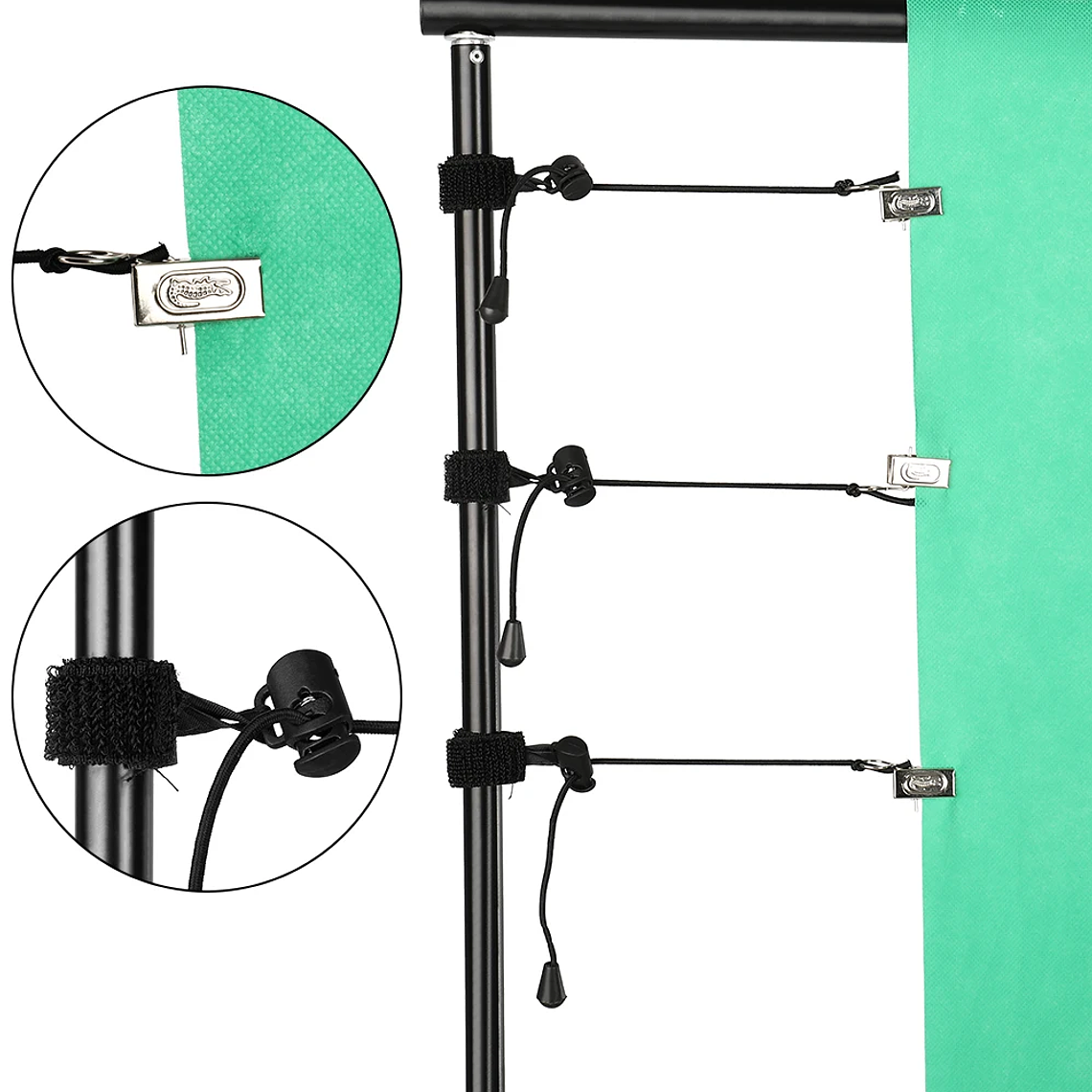 Sistema de Soporte para Fondos de Fotografía SH, Kit de Soporte para Telones de Fondo con Bolsa de Transporte para Fondos de Muselina, Papel y Lienzo 19