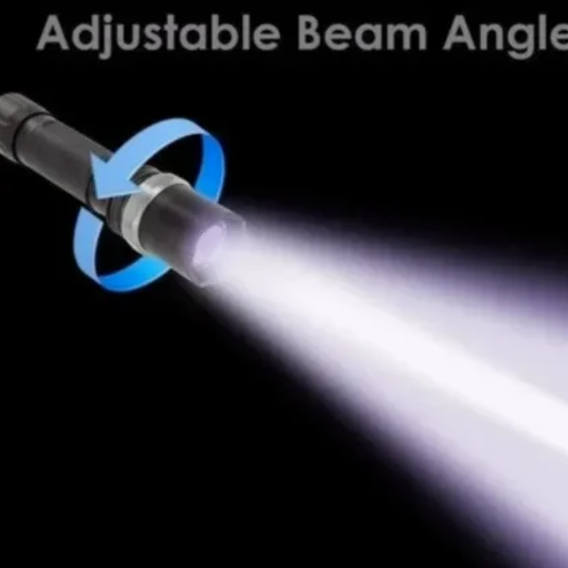 Linterna táctica Led Swat. Recargable profesional 608 con 1 o 2 pilas 6