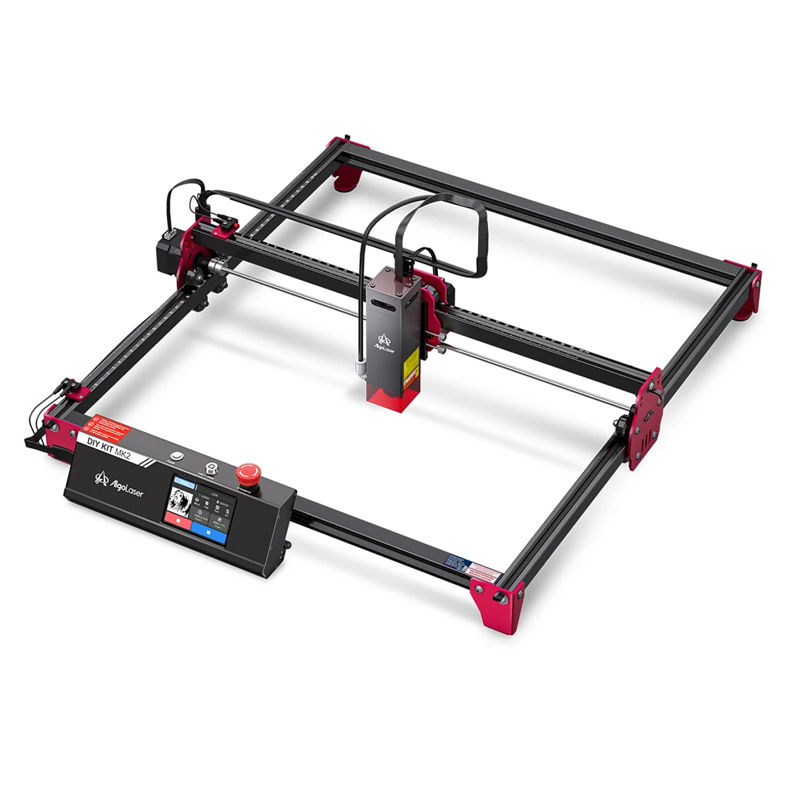 AlgoLaser KIT de bricolaje MK2 grabador láser 10W salida CNC cortador láser DIY máquina de grabado láser herramienta de corte agregar pantalla táctil de 3,5 pulgadas 10