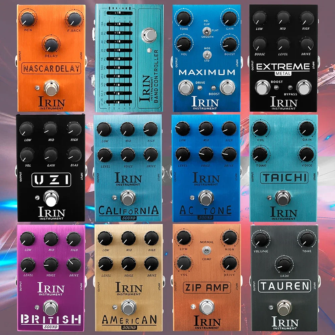 IRIN-Pedal de efecto de guitarra, altavoces de distorsión Overdrive, analógico, clásico, efecto Rock británico, Pedal de bajo eléctrico, True Bypass 19