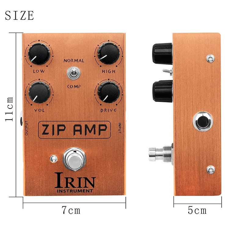 IRIN-Pedal de efecto de guitarra, altavoces de distorsión Overdrive, analógico, clásico, efecto Rock británico, Pedal de bajo eléctrico, True Bypass 21