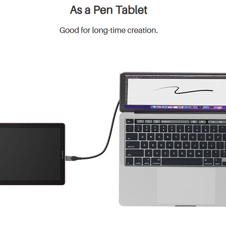 Huion Tablet Kamvas 13 (Gen 3) Tabletas gráficas Monitor 16K niveles de presión Pantalla de 13,3 pulgadas Pantalla de dibujo PenTech 4.0 Stylus 28