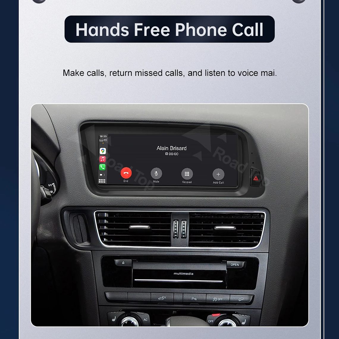 Pantalla táctil Multimedia de 8,9 pulgadas y 12,3 pulgadas para Audi Q5 2009-2017 Airplay Miracast función inalámbrica Carplay Android Auto 28