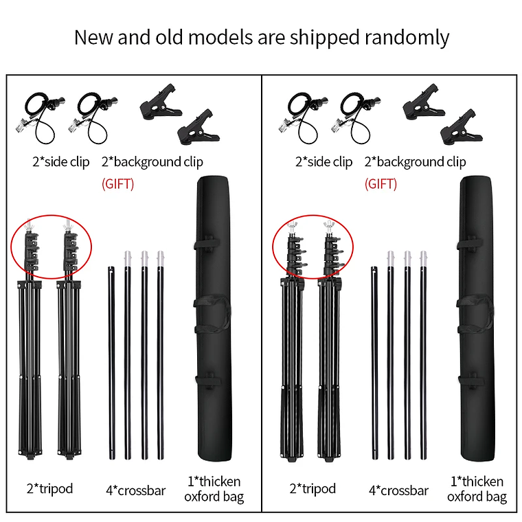 Sistema de Soporte para Fondos de Fotografía SH, Kit de Soporte para Telones de Fondo con Bolsa de Transporte para Fondos de Muselina, Papel y Lienzo 25