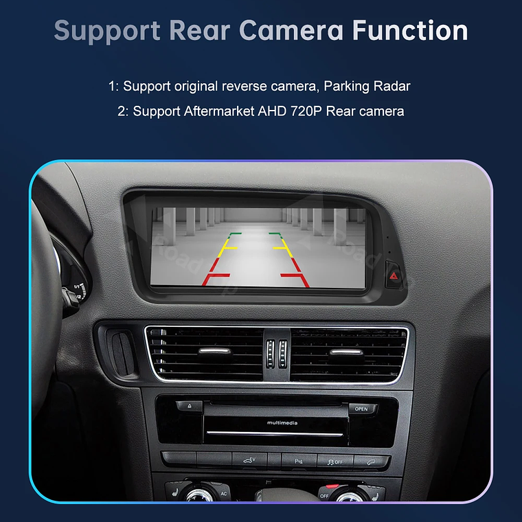 Pantalla táctil Multimedia de 8,9 pulgadas y 12,3 pulgadas para Audi Q5 2009-2017 Airplay Miracast función inalámbrica Carplay Android Auto 29