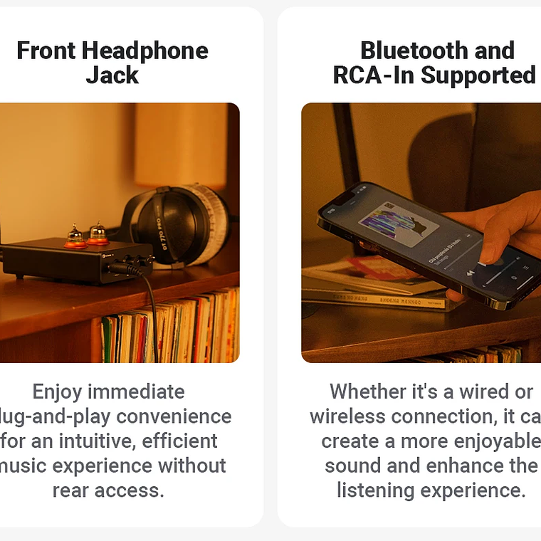 Fosi Audio P3 amplificador de tubo Bluetooth válvula preamplificadora estéreo HiFi vacío con Control de tono de agudos y graves para altavoz doméstico 20