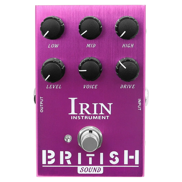 IRIN-Pedal de efecto de guitarra, altavoces de distorsión Overdrive, analógico, clásico, efecto Rock británico, Pedal de bajo eléctrico, True Bypass 26