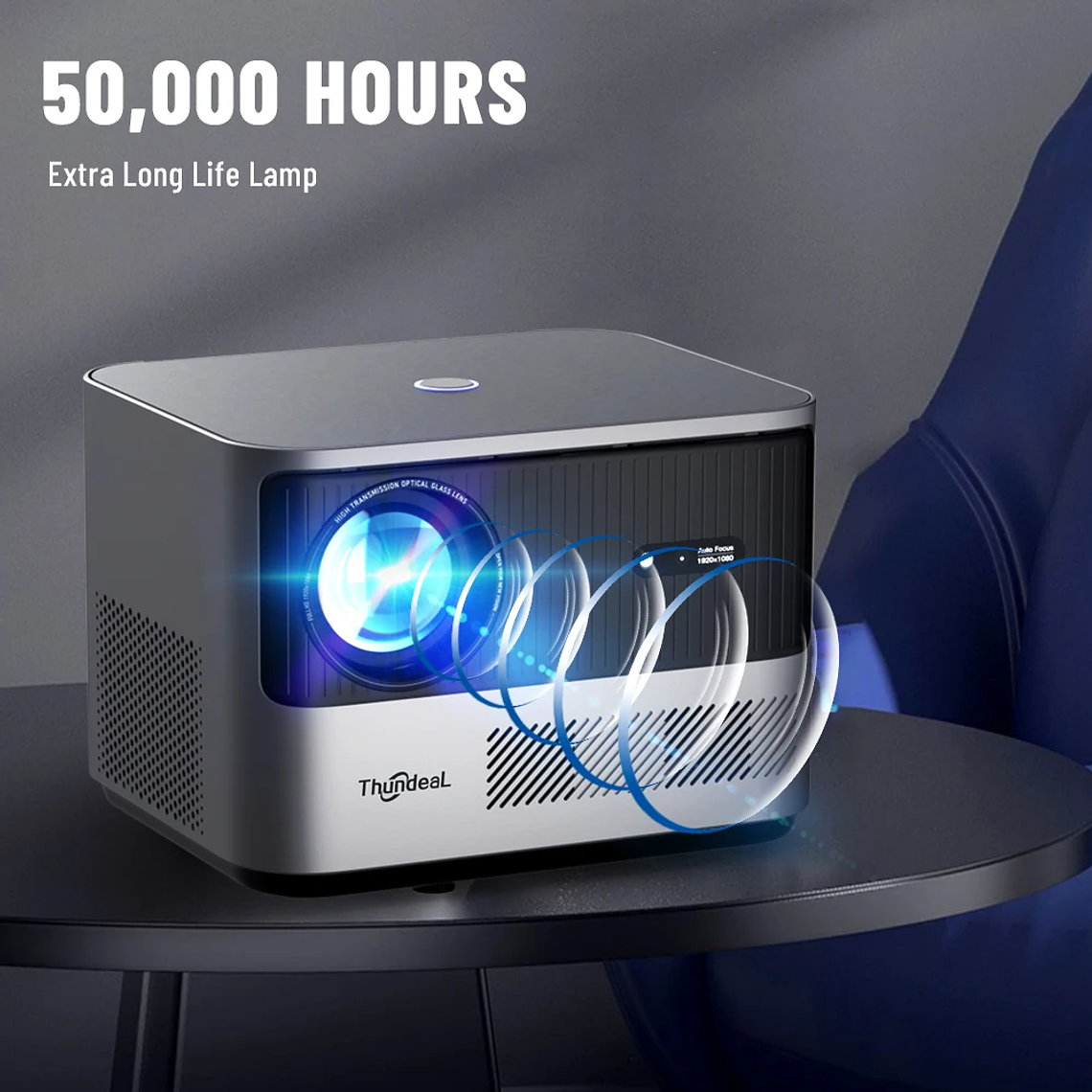 Proyector ThundeaL TDA6 Full HD 1080P, Video 4K, WiFi 5G, Proyector Android FHD TDA6W, Cine en Casa, Teléfono Inteligente 3D, Proyector Portátil 27