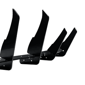 Labio difusor de parachoques trasero para Tesla Model Y 2018-2025, Kit de Protector divisor de soporte de placa de alerón inferior de maletero