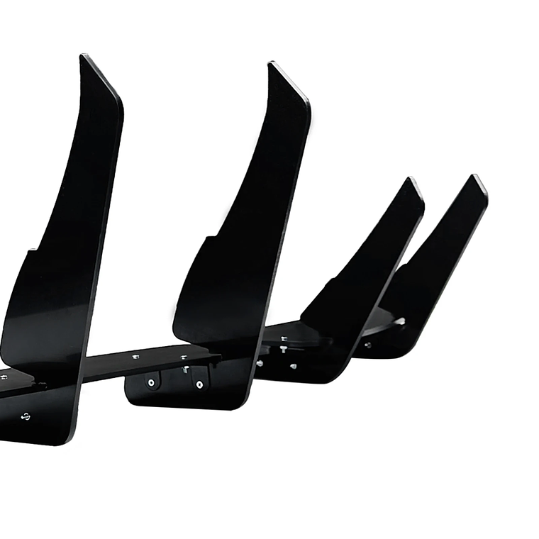 Labio difusor de parachoques trasero para Tesla Model Y 2018-2025, Kit de Protector divisor de soporte de placa de alerón inferior de maletero 2