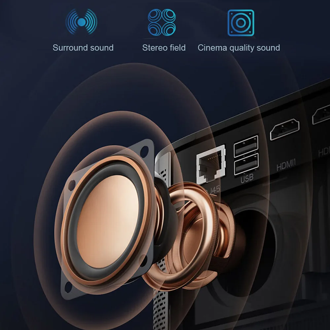 Proyector ThundeaL TDA6 Full HD 1080P, Video 4K, WiFi 5G, Proyector Android FHD TDA6W, Cine en Casa, Teléfono Inteligente 3D, Proyector Portátil 28