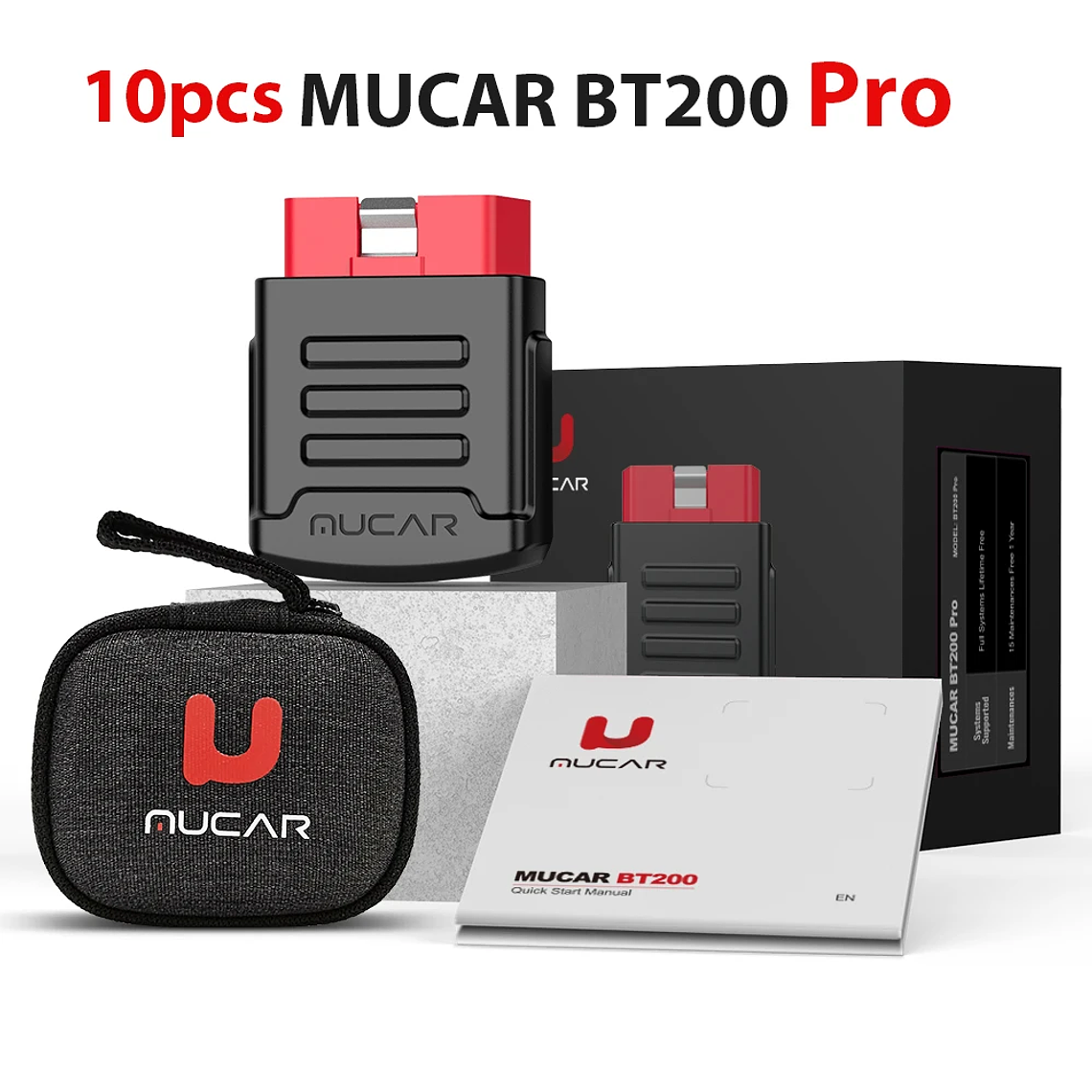 MUCAR BT200 & BT200 Pro Obd 2 herramientas de diagnóstico automotriz Mucar BT200 Bluetooth obd2 escáner Auto todos los sistemas diagnóstico 15 reinicio herramienta mecánica 11