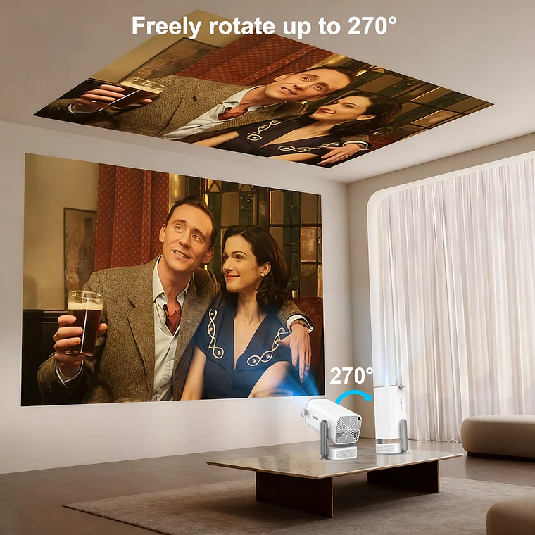 Proyector ThundeaL Full HD 1080P 4K 3D Video TD80Pro WiFi Android TD80W Portátil, Proyector de Haz TD80 Pro para Cine en Casa y Exteriores 16