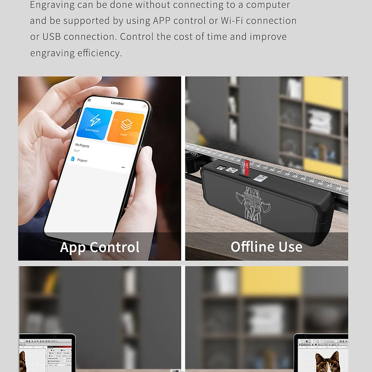 Grabador láser TwoTrees TTS-10 Pro TTS-55 Pro 40W/80W máquina de corte de grabado láser para carpintería para acero inoxidable acrílico 22