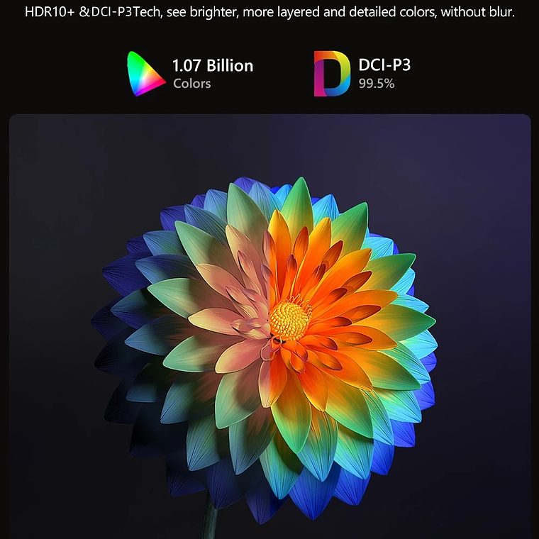 Proyector de películas 4K con enfoque automático, 3500 ANSI, wifi 2.4+5G, bluetooth, 1080P Full HD HDR, Android TV, proyector de video para uso diurno, cine en casa 32