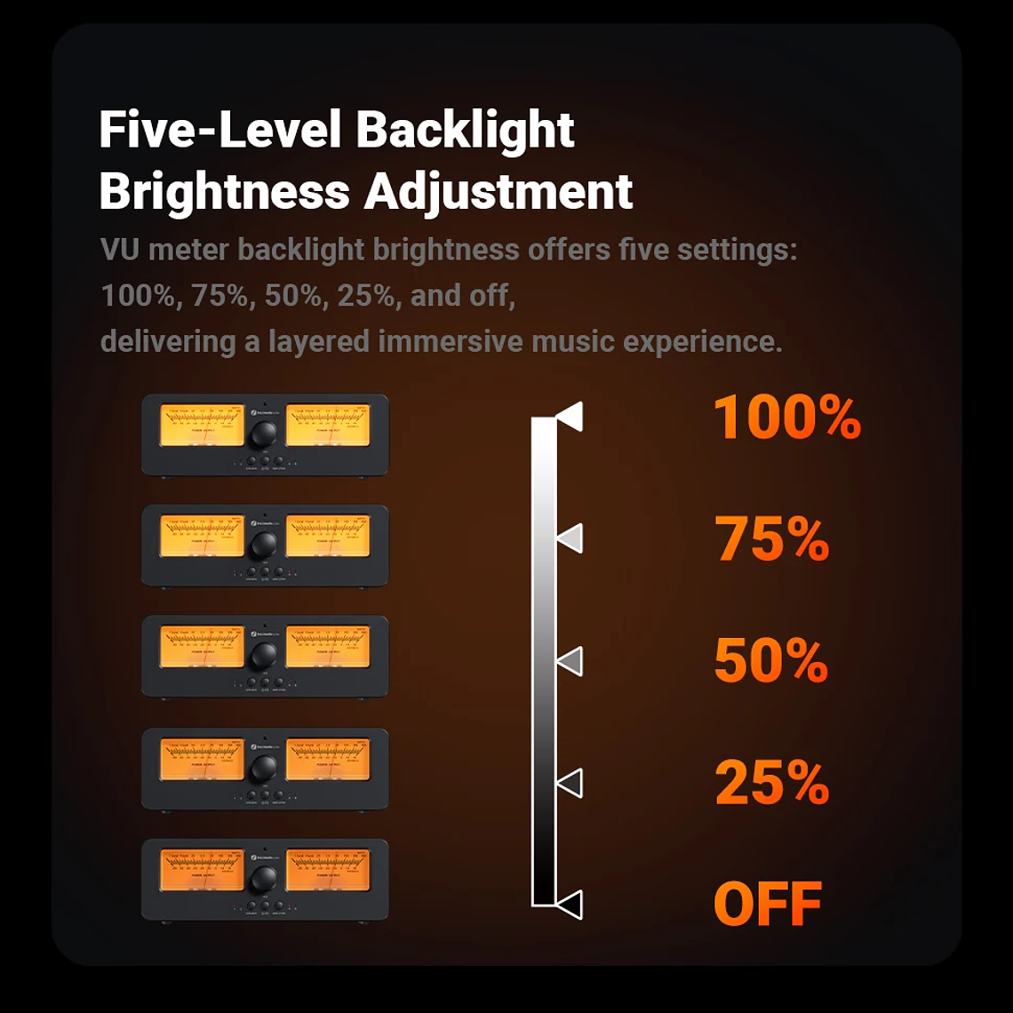 Fosi Audio LC30 amplificador conmutador de altavoz 2 en 2 salidas doble medidor de VU analógico caja conmutador de Audio con pantalla de Panel DB con control remoto 20