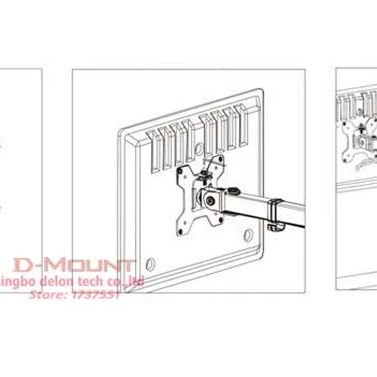 Soporte de abrazadera M051 para ordenador, base de ojal de movimiento completo, rotación de 360 grados, brazo largo para Monitor de 10 a 27 pulgadas, 9,9 kg 21