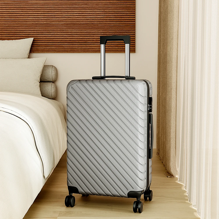 Maleta de viaje rígida, Maleta ligera con ruedas giratorias, 20