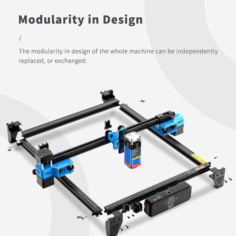 Grabador láser TwoTrees TTS-10 Pro TTS-55 Pro 40W/80W máquina de corte de grabado láser para carpintería para acero inoxidable acrílico 24